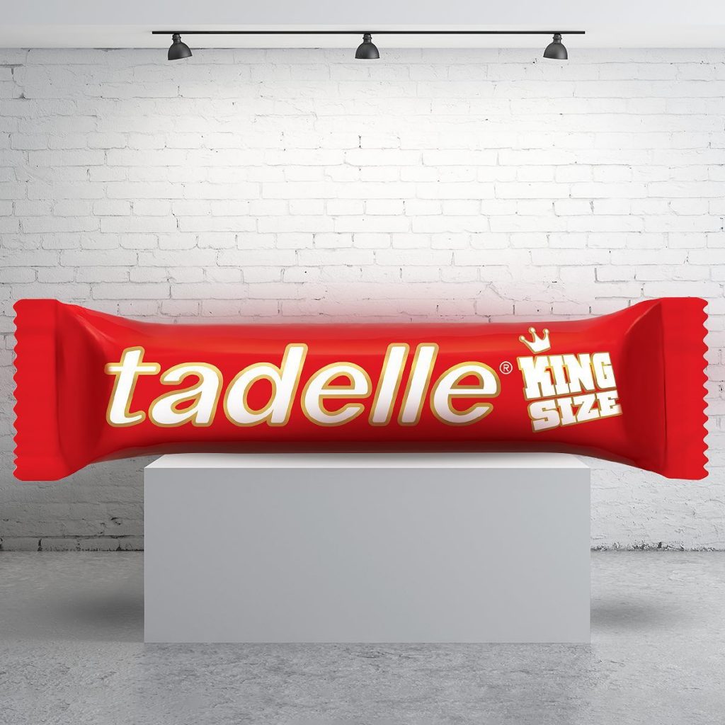 tadelle King Size Vollmilchschokoladen Riegel mit Haselnussfüllung 52g ...